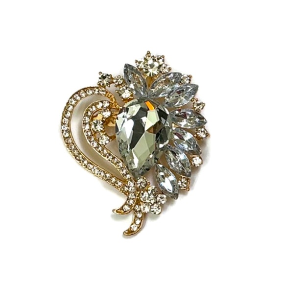 Jewelry - Large Heart/Floral Shaped Brooch/Pendant